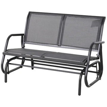 Schommelbank voor 2 personen - Schommelstoel | Kleur: Grijs | Afmetingen: 70x120x85 cm