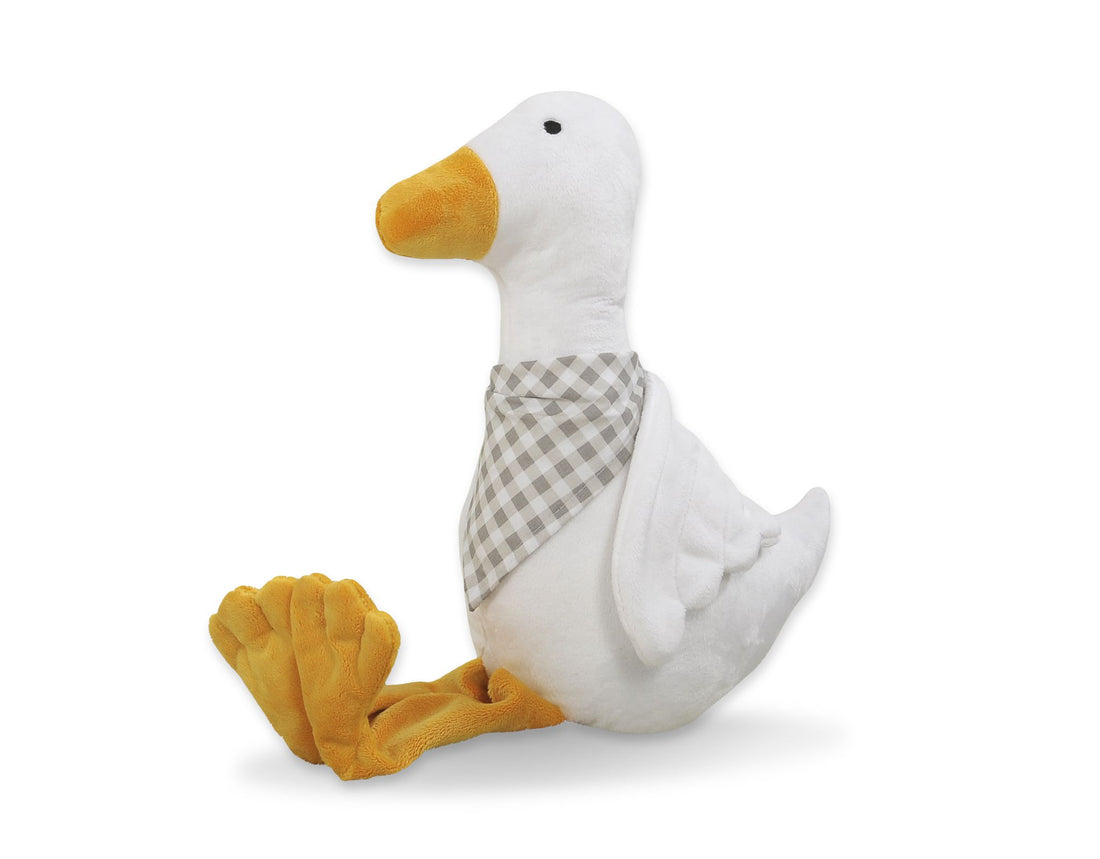 Gosig gås - dekorativ plyschgås - mjuk minkfleece, andningsbar, komfort för bebisar