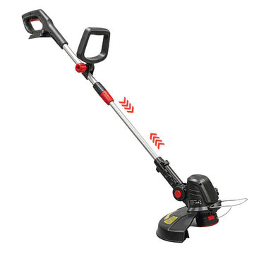 Accu grastrimmer 2-in-1 30 cm | Kleur: Zilver | Afmetingen: 36x124x19 cm