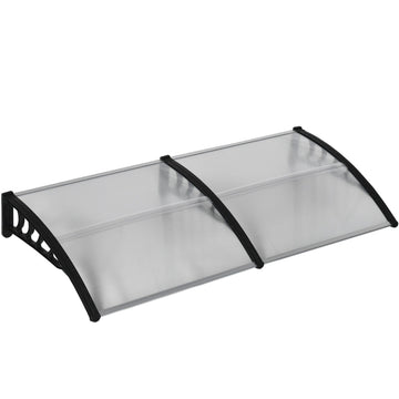 Deurluifel voor ramen en deuren | Kleur: Zwart-transparant | Afmetingen: 96x200x27 cm