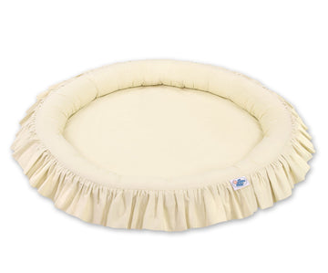 Babynest met volant - vloernest - anti-allergisch & ademend katoen, veilig en zacht