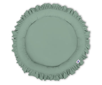 Baby nest, vloernestje, extra veilige zachte randen – pastelgroen – 100% katoen