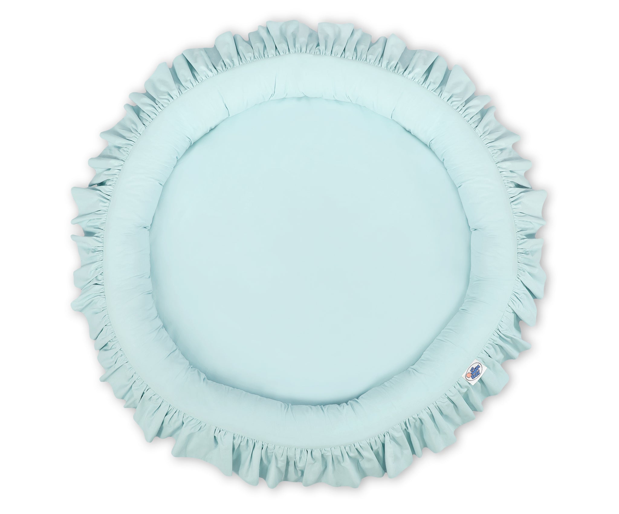 Babynest met volant – speelbedje – hypoallergeen, veilig & zacht – 100% katoen – mint