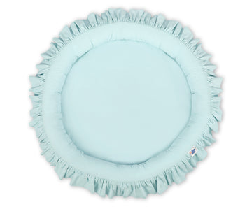 Babynest met volant – speelbedje – hypoallergeen, veilig & zacht – 100% katoen – mint