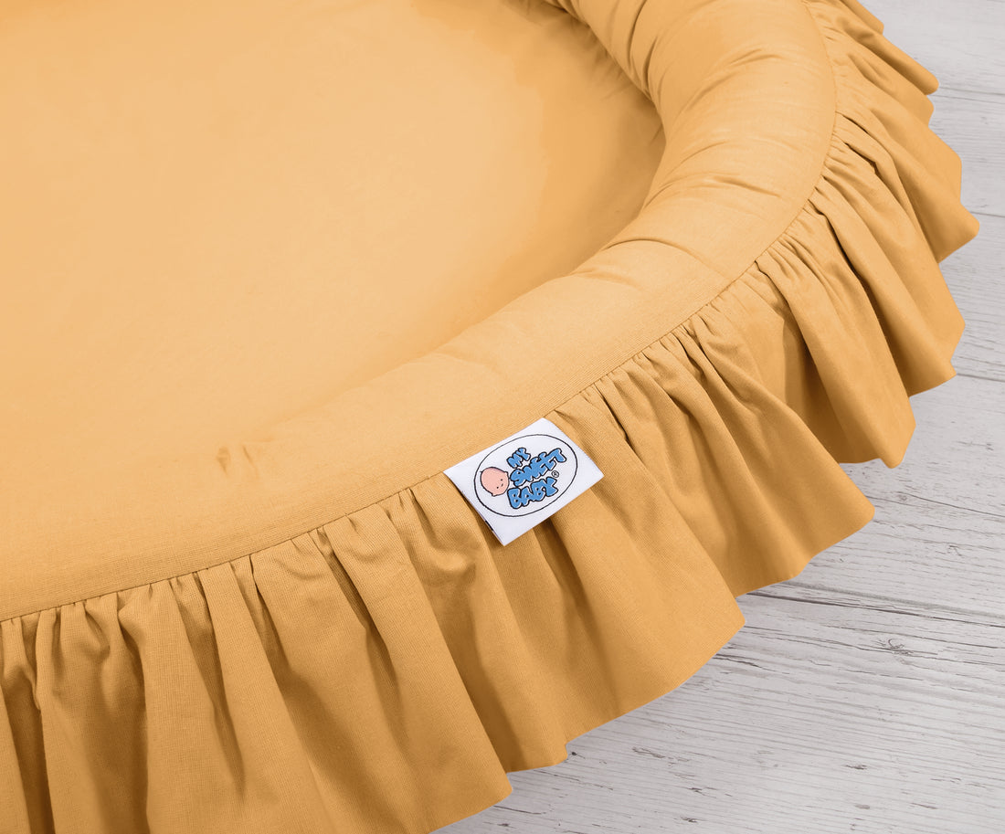 Babynest met volant - vloernestje - hypoallergeen en wasbaar katoen voor veilig speelplezier