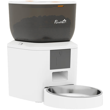 Kattenvoerautomaat wifi app 4 L | Kleur: Wit | Afmetingen: 18,5x35x30,5 cm