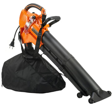 3000W elektrische bladblazer en bladzuiger 3-in-1 | Kleur: Oranje | Afmetingen: 31x121,5x48 cm