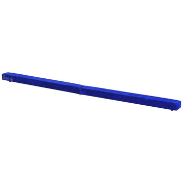 Opvouwbare balansbalk voor gymnastiek | Kleur: Blauw | Afmetingen: 10x210x6.5 cm