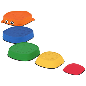 5-delige kikker-balansstenen voor kinderen | Kleur: Meerkleurig | Afmetingen: 33x33.5x28 cm