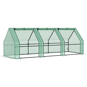 Foliekas - Tuinkas voor planten | Kleur: Groen | Afmetingen: 90x270x90 cm