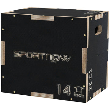 Plyo-box voor CrossFit - Springkast | Kleur: Zwart | Afmetingen: 35,5x40,5x30,5 cm