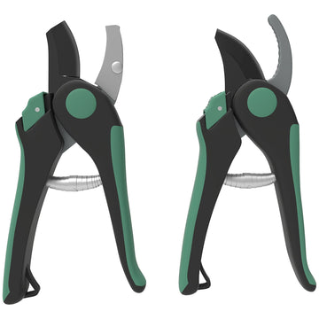 Tuingereedschapset met snoeischaren | Kleur: Groen+Zwart | Afmetingen: 6x21x2 cm