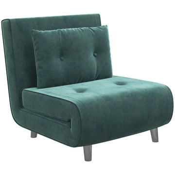 3-in-1 slaapstoel - Relaxfauteuil en bed | Kleur: Donkergroen | Afmetingen: 88x77x83 cm
