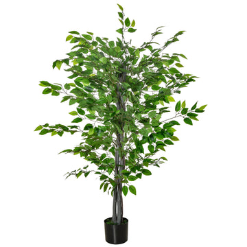 Kunstficus 135 cm met cementpot | Kleur: Groen