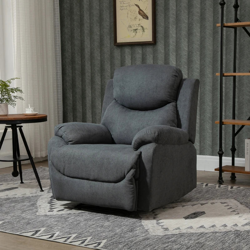 Relaxliege - Ergonomischer verstellbarer Sessel | Farbe: Dunkelgrau | Abmessungen: 97x96x105,5 cm
