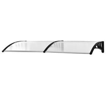 Dubbele deur- en raamluifel | Kleur: Transparant | Afmetingen: 195x75x23 cm