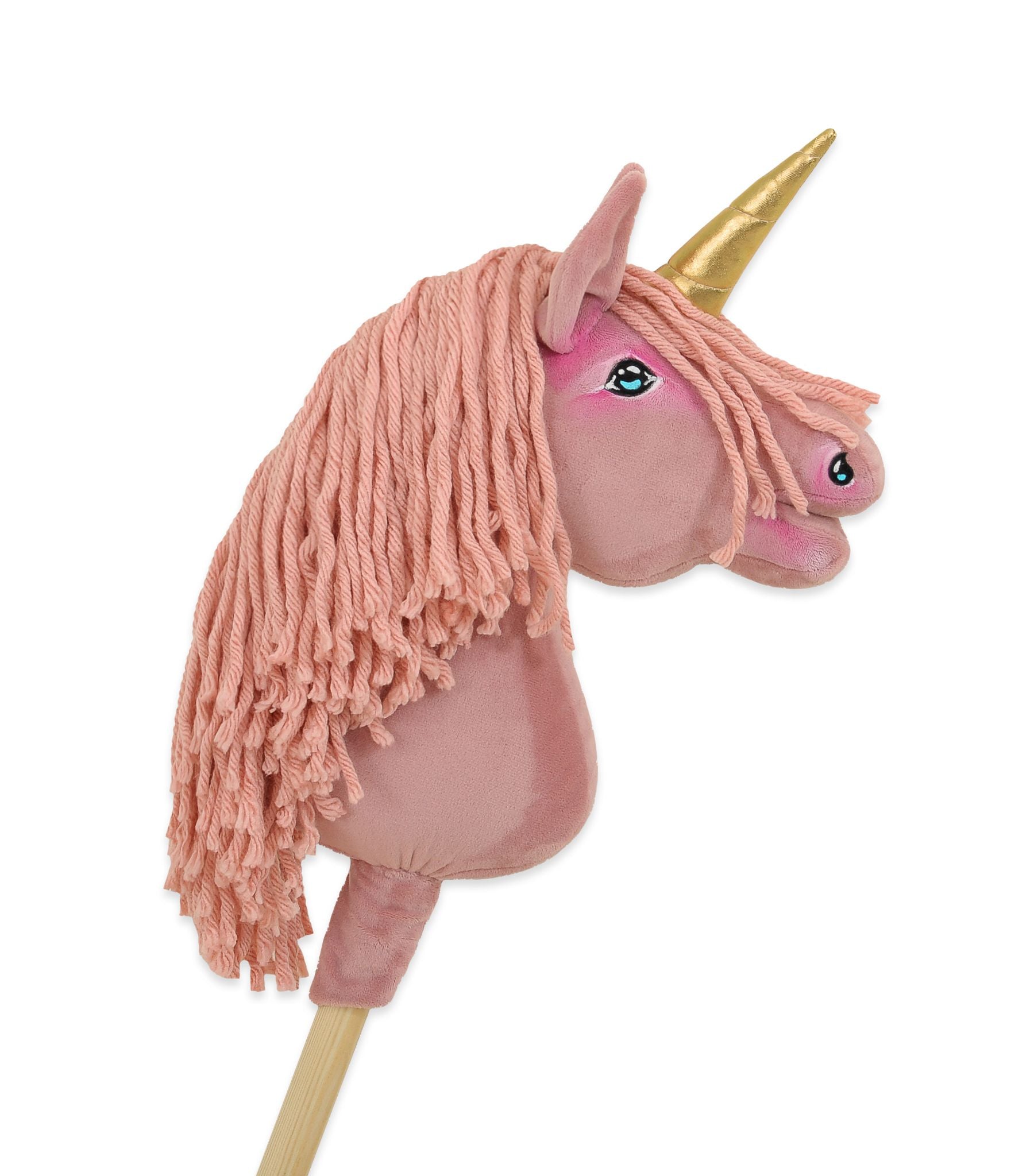 Hobby paardje eenhoorn - stokpaardje - handgemaakt & veilig voor kinderen