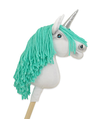 Käpphäst enhörning på pinne - käpphäst - handgjord &amp; hållbar kul