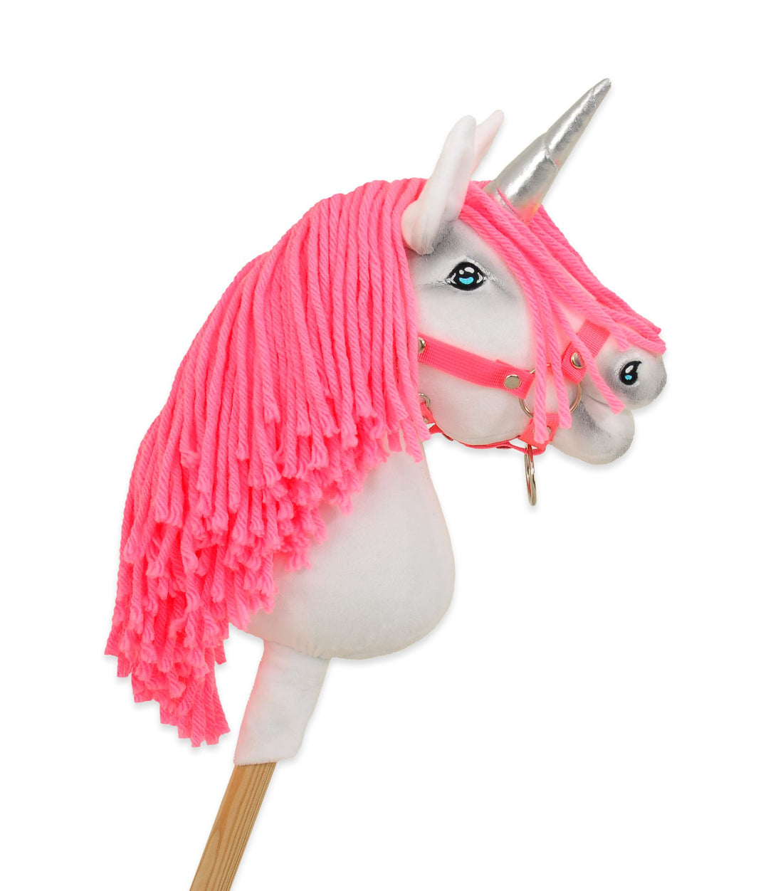 Käpphäst - enhörning på pinne - handgjord och säker Oeko-Tex-material, hållbart kul
