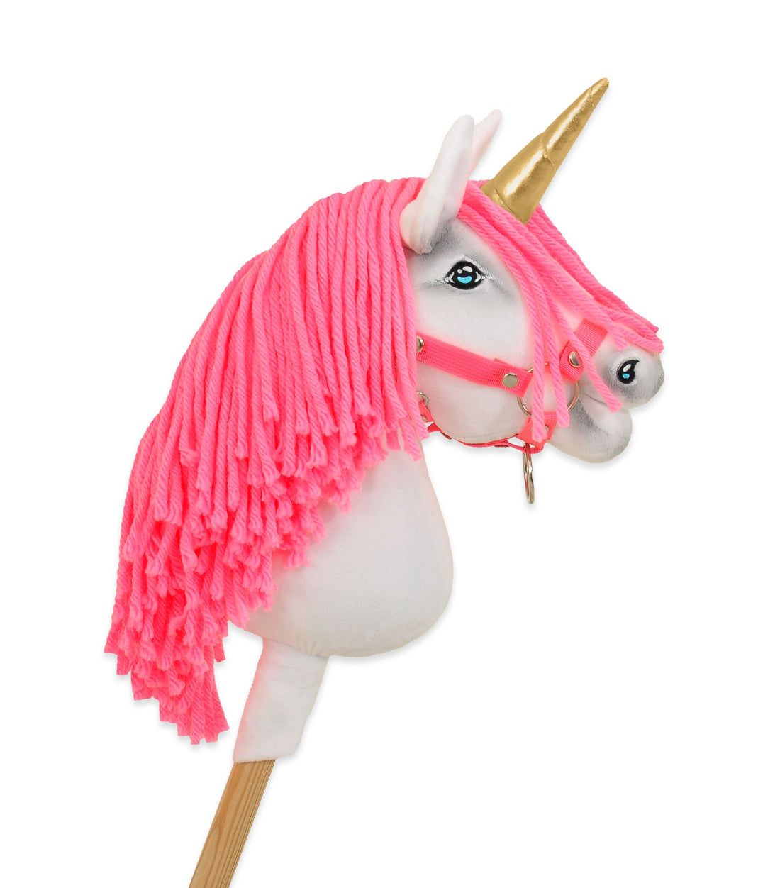 Hobby paardje eenhoorn op stok - stokpaard - handgemaakt & duurzaam speelplezier voor kinderen