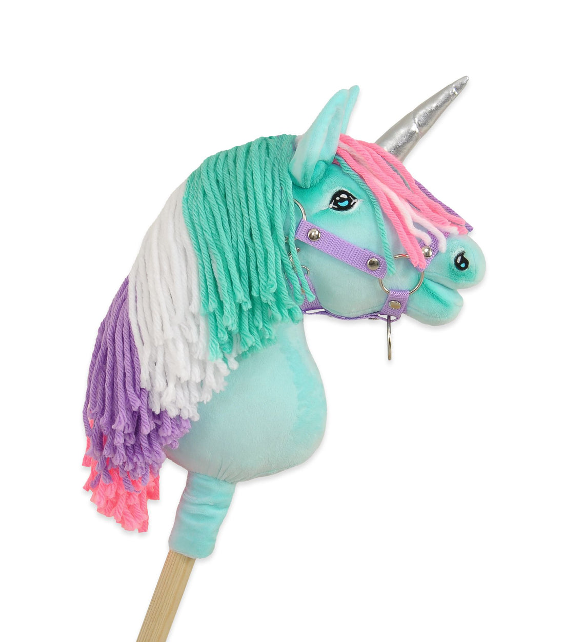 Enhörning på pinne - käpphäst - handgjord och säker för barn