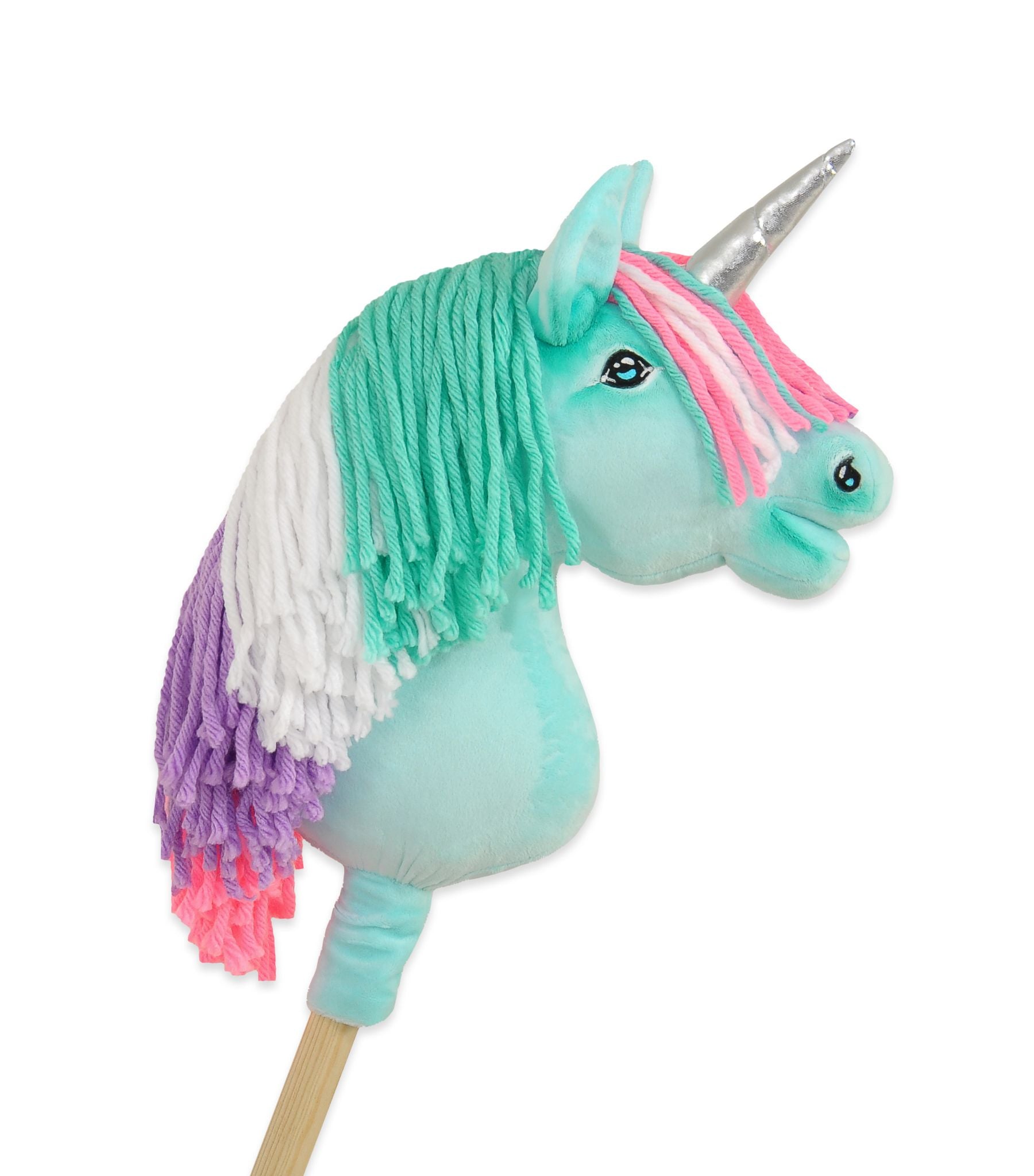 Enhörning på pinne - käpphäst - handgjord och säker för barn