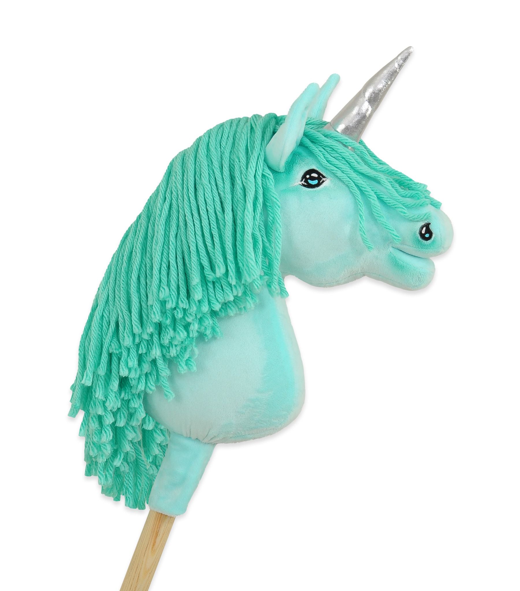 Käpphäst enhörning på pinne - käpphäst - handgjord och hållbar leksak