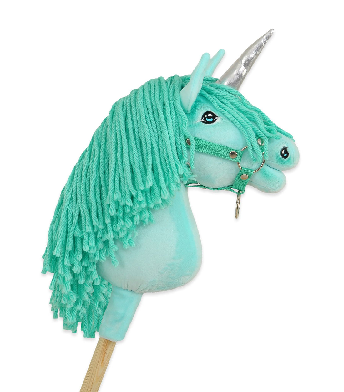 Käpphäst enhörning på pinne - käpphäst - handgjord och hållbar leksak