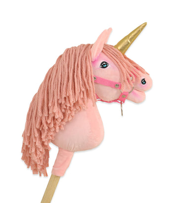 Käpphäst enhörning - enhörningskäpphäst - handgjord och säker för barn