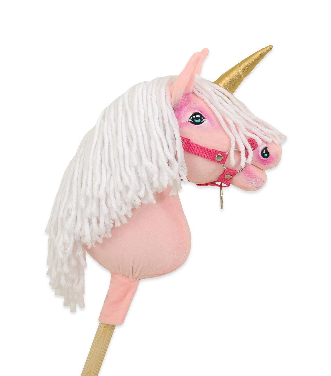 Käpphäst enhörning – hobbyhäst – handgjord och mjuk för fantasifull och säker lek