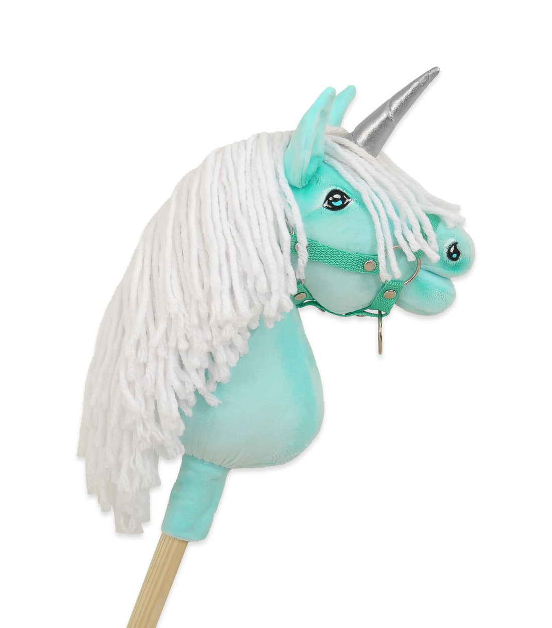 Stokpaardje eenhoorn - hobby horse - handgemaakt en veilig voor kinderen, uren speelplezier