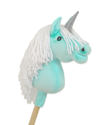 Stokpaardje eenhoorn - hobby horse - handgemaakt en veilig voor kinderen, uren speelplezier