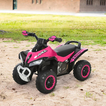 Ride-on auto voor kinderen - Buggy met muziek | Kleur: Roze | Afmetingen: 38x67.5x44 cm