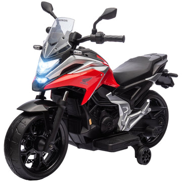 Honda elektrische kindermotor voor kinderen | Kleur: Rood-Zwart | Afmetingen: 46x107x75 cm