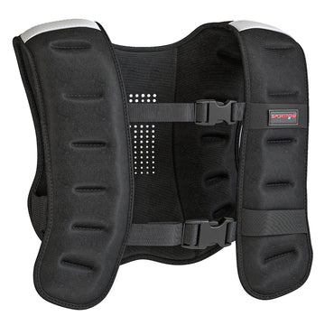 Gewichtsvest 10 kg met reflecterende strepen - Trainingsvest | Kleur: Zwart