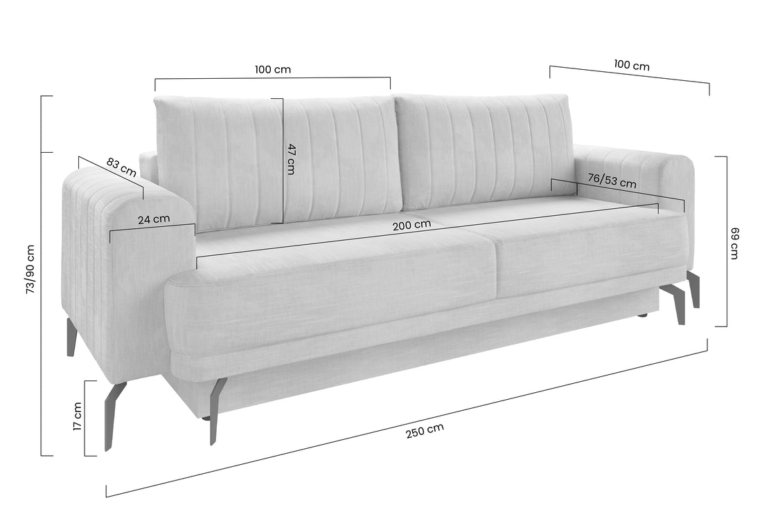 Luzano Uitklapbare Bank met Beddengoedbox - Comfort & Elegantie | Kleur: Bruin