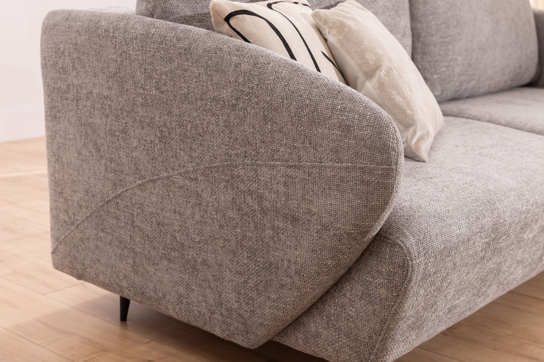 Naolia bank met slaapfunctie en opbergvak – Comfortabele uitklapbare sofa