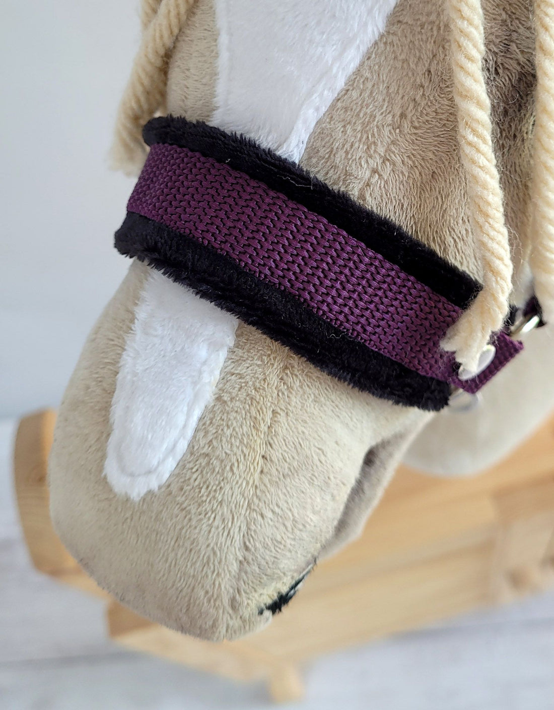 Verstelbare halster voor Hobby Horse A3 – paardenhalster – perfecte pasvorm, faux bont