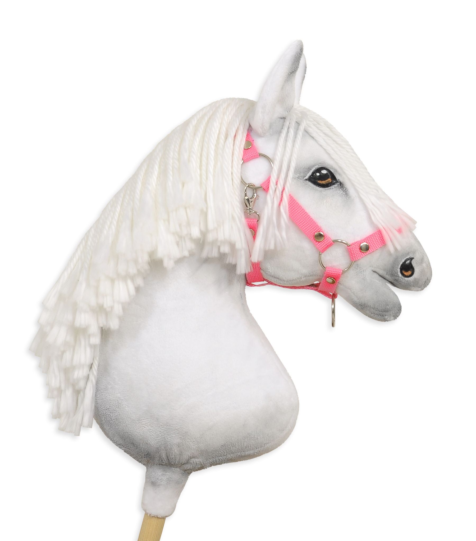 Verstelbare halster - paardenhalster - perfecte pasvorm - nylon - roze