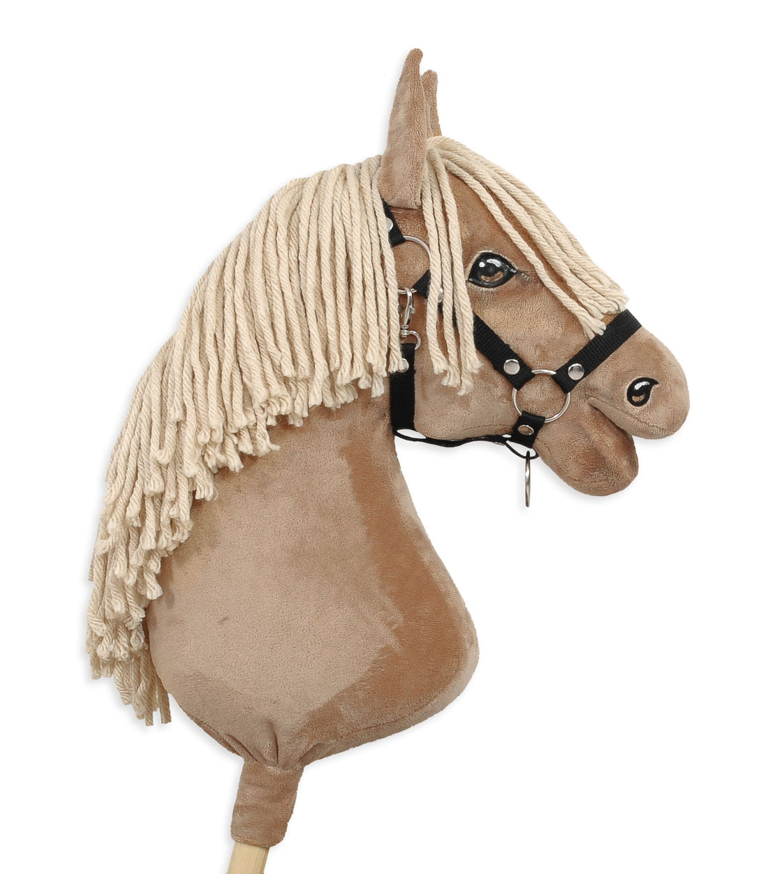Verstelbare halster - paardenhalster - perfect verstelbaar voor hobby paard, nylon, zwart