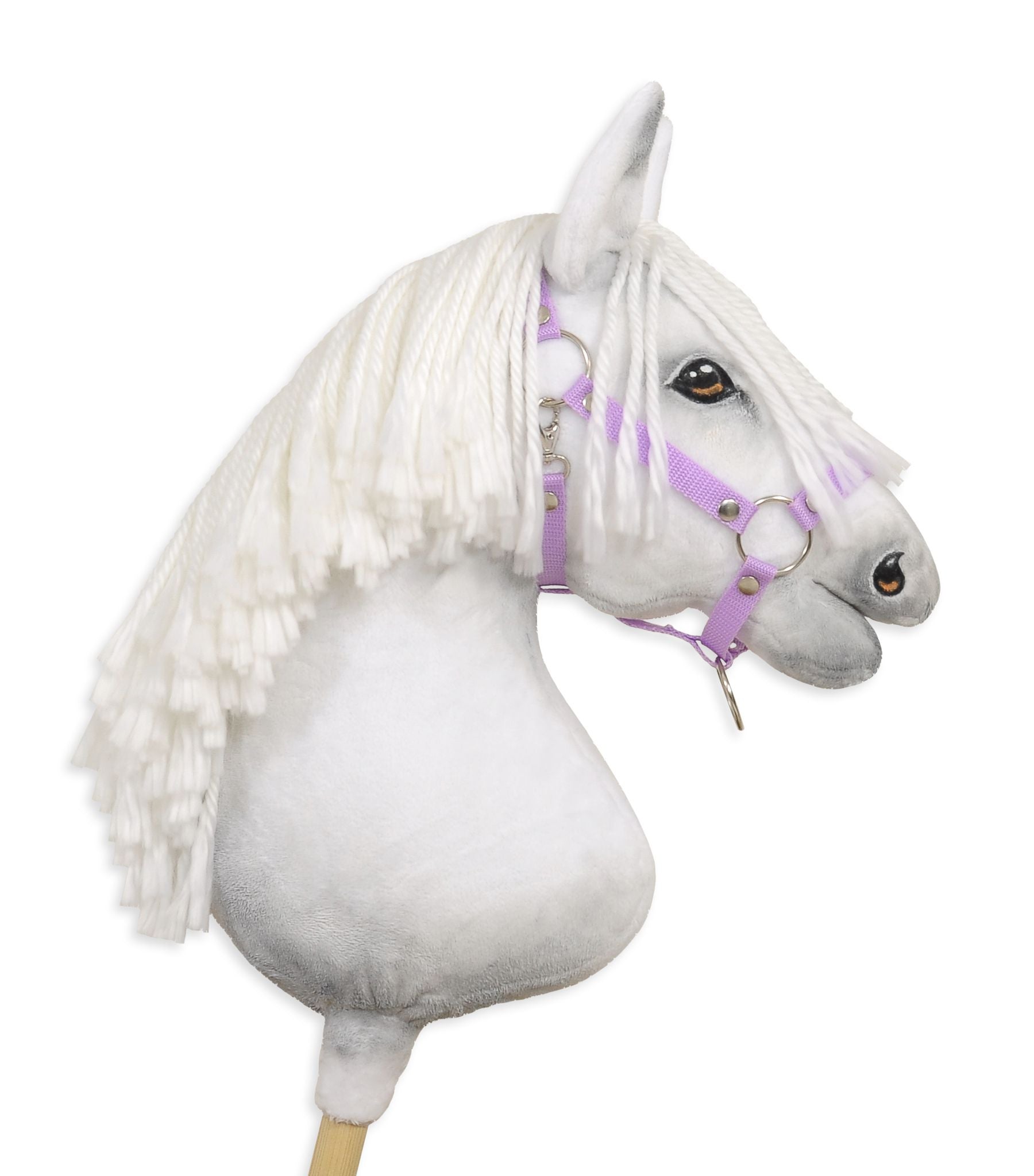 Verstelbaar halster, paardenhalster, stevig en comfortabel – geschikt voor Hobby Horse A3, paars