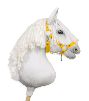 Verstelbare halster voor Hobby Horse A3 - paardenhalster - optimale pasvorm - geel