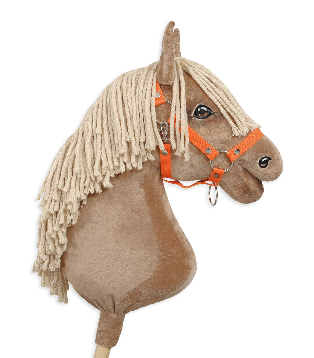 Verstelbaar hoofdstel - paardenhalster - duurzaam nylon, perfecte pasvorm, maat A3, oranje