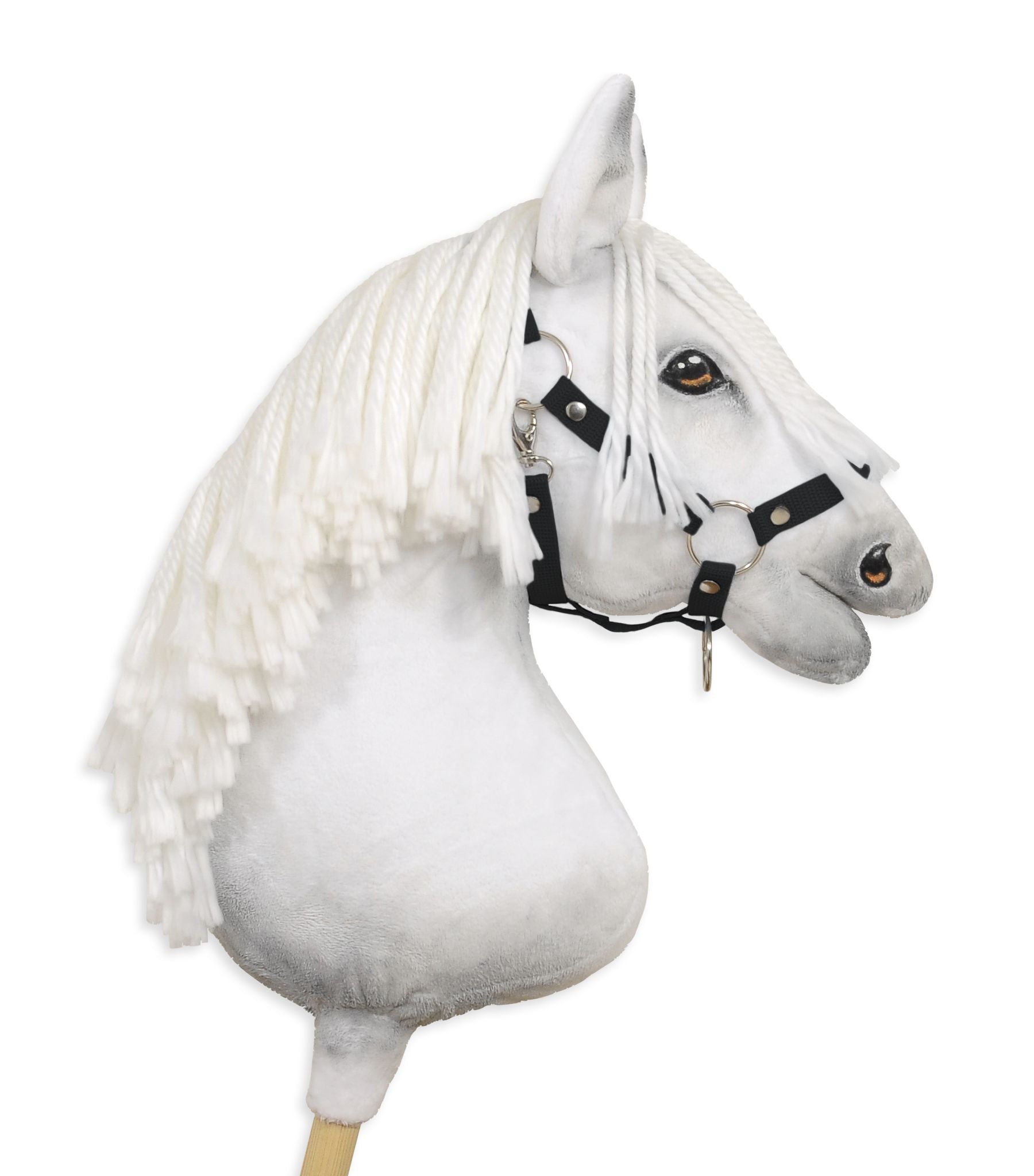 Verstelbare halster - paardenhalster - perfect verstelbaar voor hobby paard, nylon, zwart