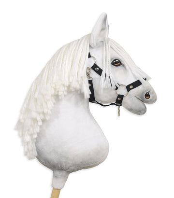 Verstelbare halster - paardenhalster - perfect verstelbaar voor hobby paard, nylon, zwart