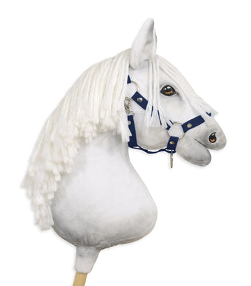 Verstelbare halster, paardenhalster, optimale pasvorm – Hobby Paard A3 denim