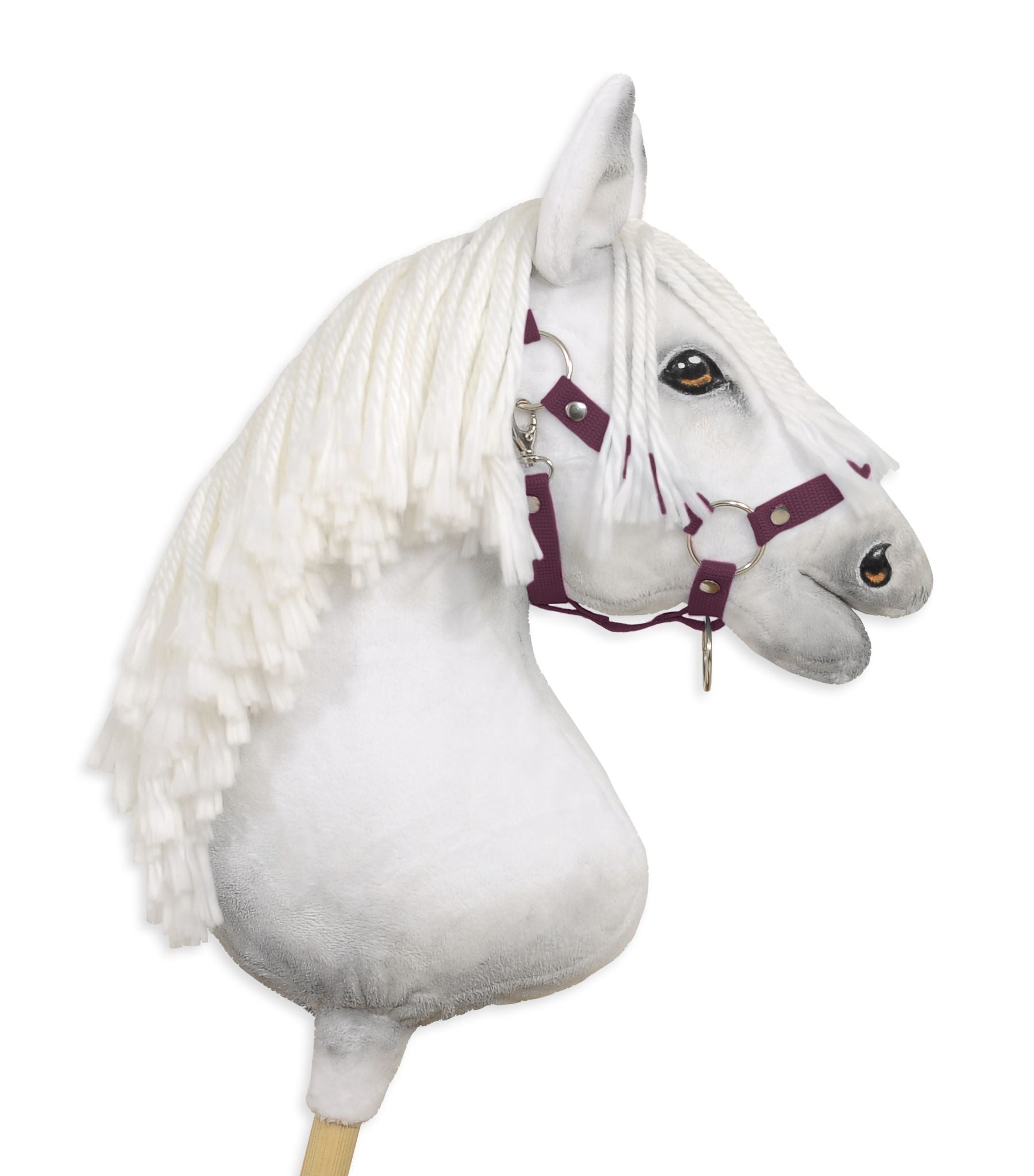 Verstelbare halster, paardenhalster, optimale pasvorm – pruim – Hobbypaard A3