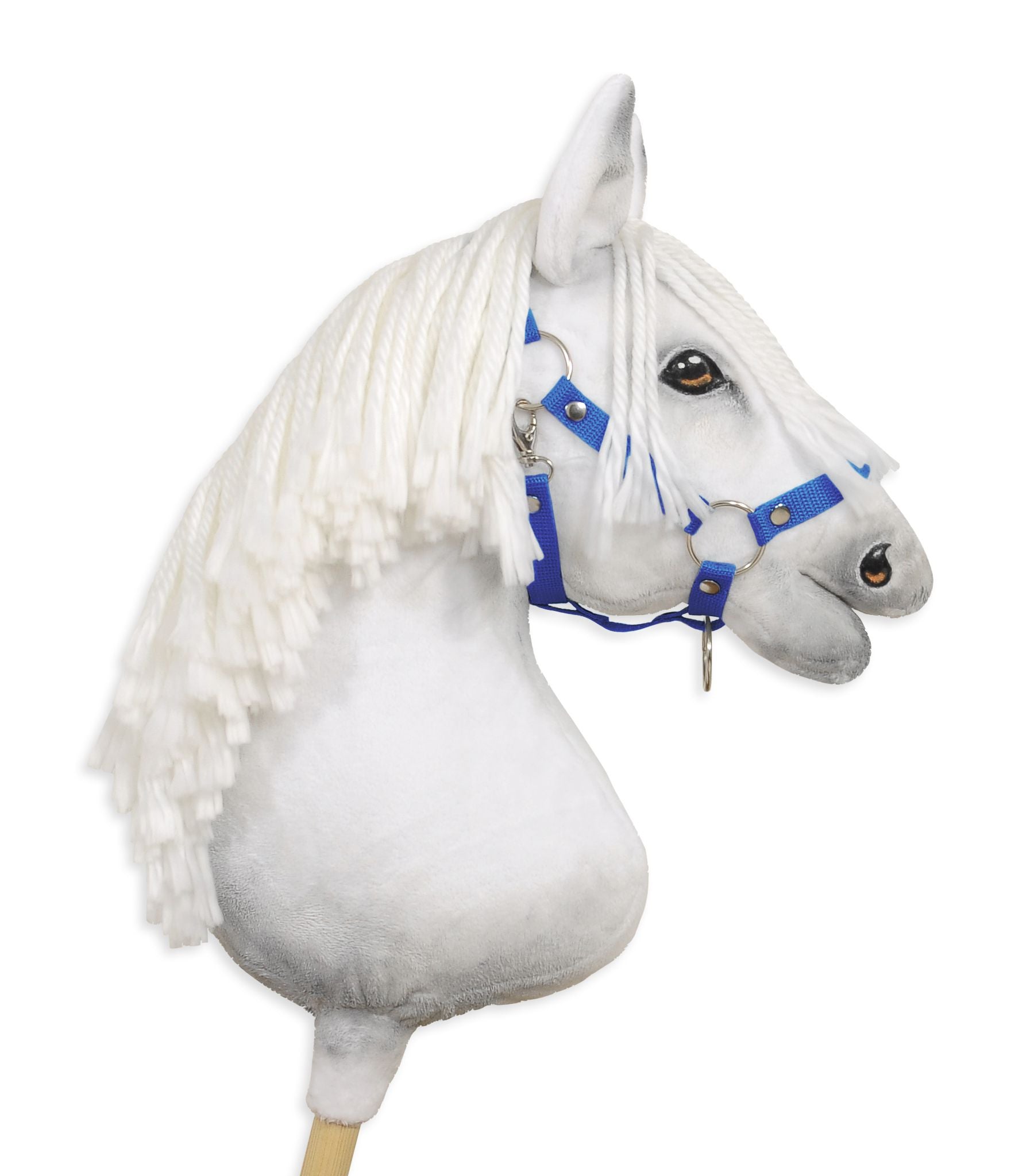 Verstelbare halster - paardenhalster - perfecte pasvorm, duurzaam nylon, blauw, maat A3