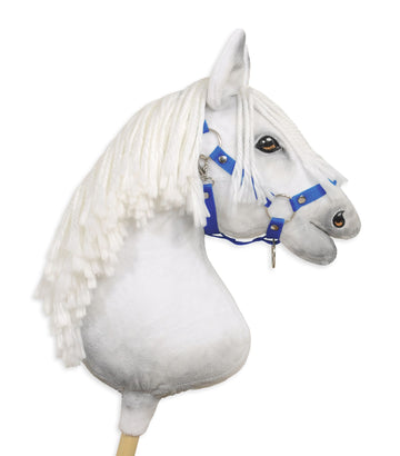 Verstelbare halster - paardenhalster - perfecte pasvorm, duurzaam nylon, blauw, maat A3