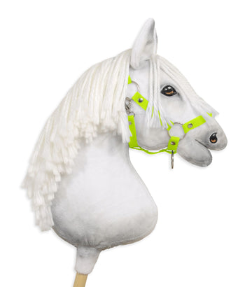 Verstelbaar halster, paardenhalster, perfecte pasvorm – neon groen – nylon – maat A3